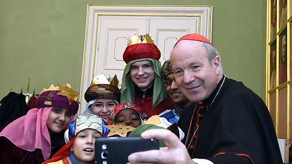 Ein Selfie mit dem Kardinal