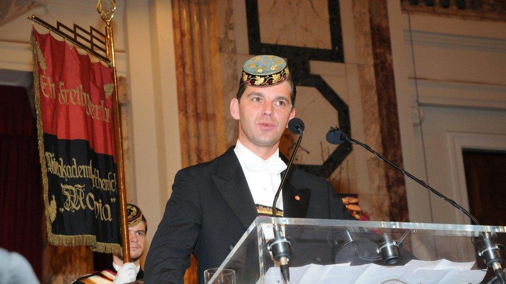 Beim Akademikerball 2014 in der Wiener Hofburg