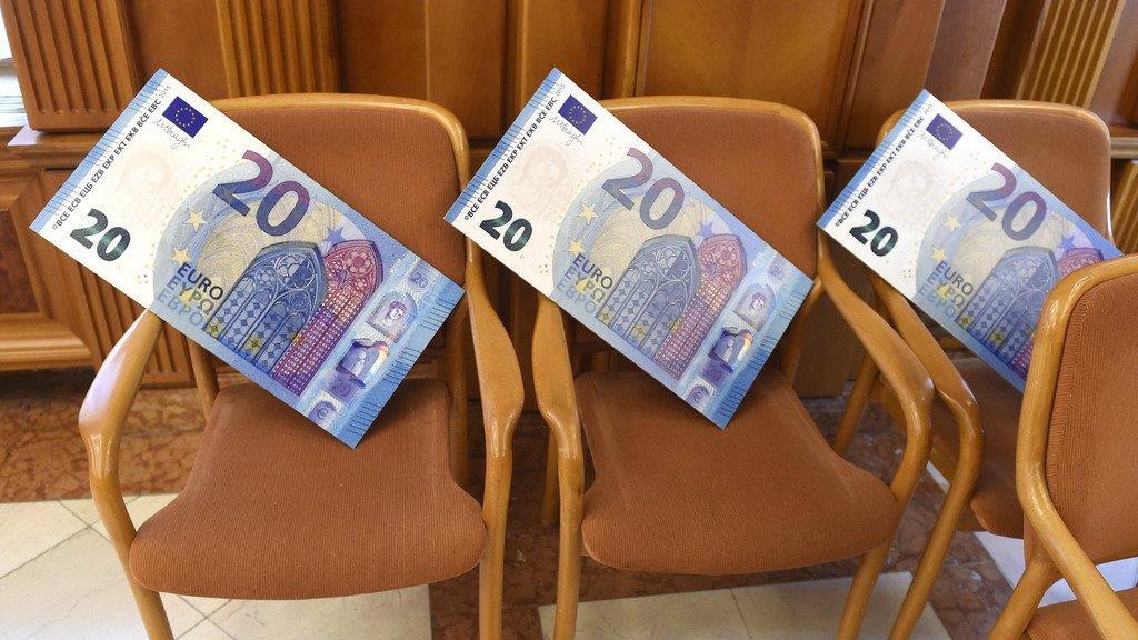 Der neue 20-Euro-Schein wird vorgestellt