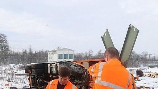 Lkw-Wrack geborgen