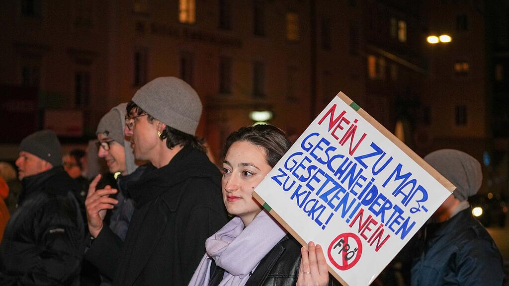 "Demo gegen Rechts" in Salzburg-Stadt