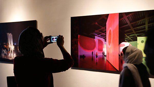 Kunstausstellung in der Hauptstadt Teheran