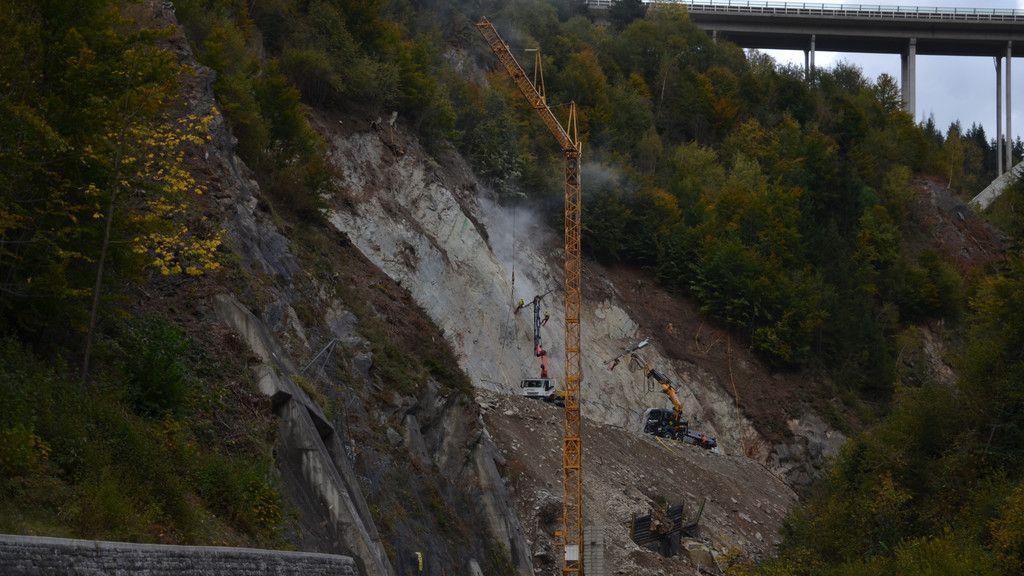 Felssturz auf der B99: Lokalaugenschein im Oktober