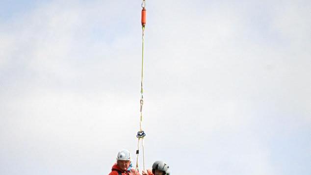 Einsatz auf der Bischofsmütze