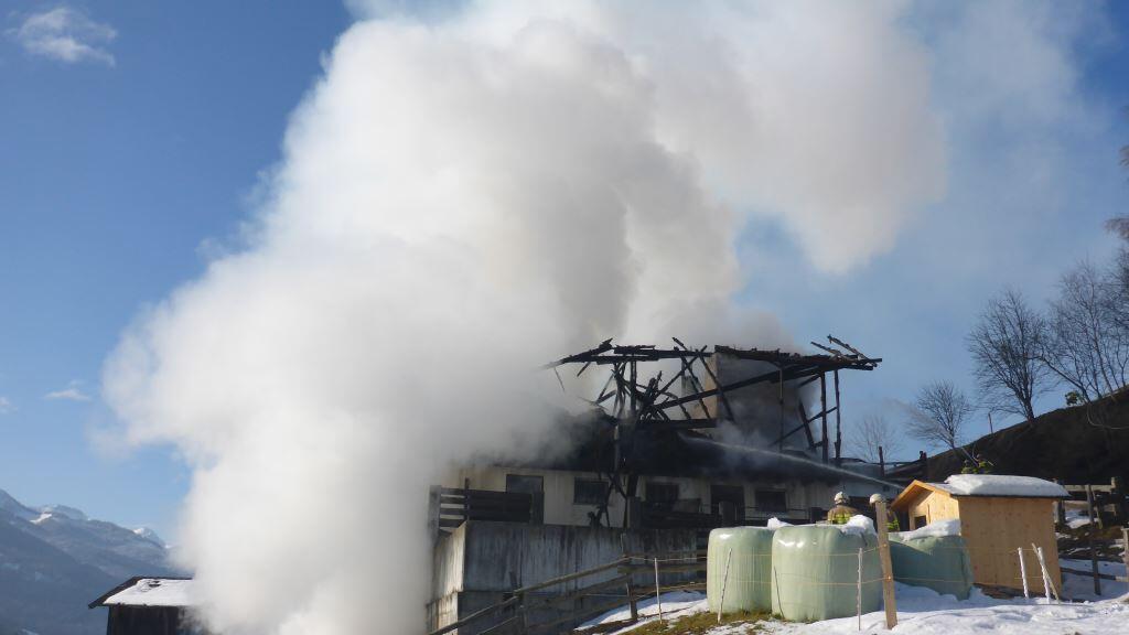 Taxenbach, Bauernhof, Stall, Brand