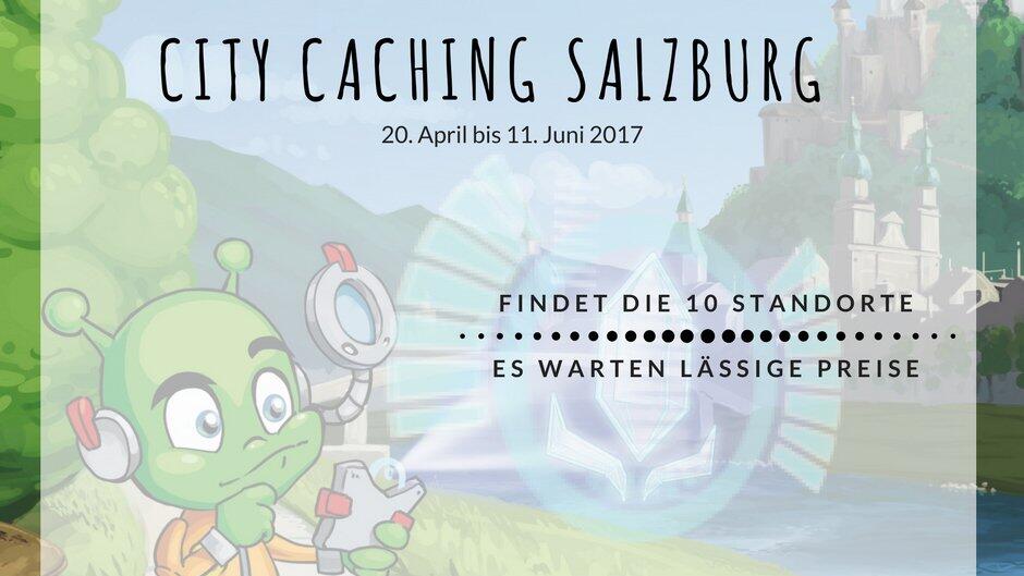 Zehn Standorte müssen beim City Caching in der Stadt Salzburg gefunden werden.