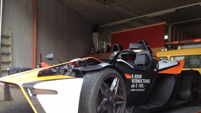 Demolierter Roadster