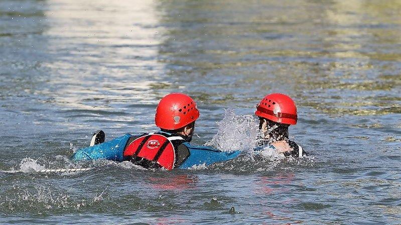 Schauübung der Wasserrettung