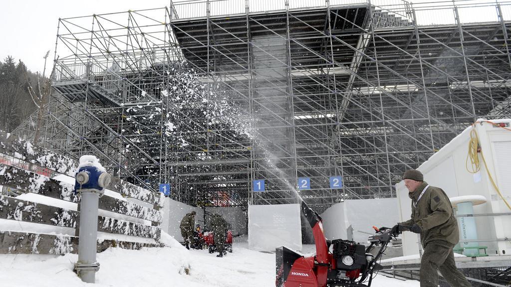 Letzte Vorbereitungen in Schladming
