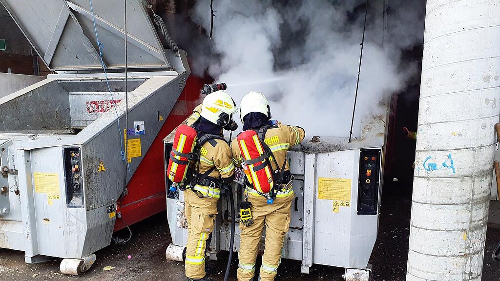 Brand im Recyclinghof Kuchl