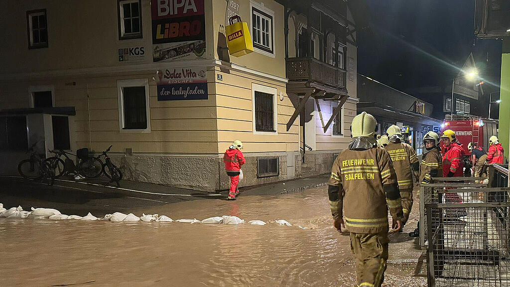 unwettereinsatz saalfelden