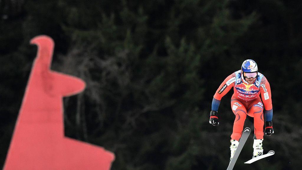 Abfahrtstraining in Kitzbühel