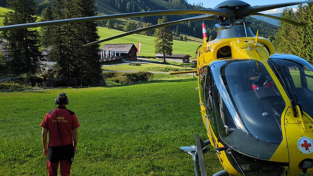 Bergunfall auf Bischofsmütze in Filzmoos