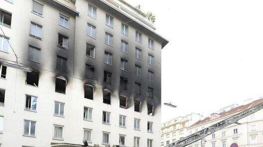 Brand in der Wiener Innenstadt