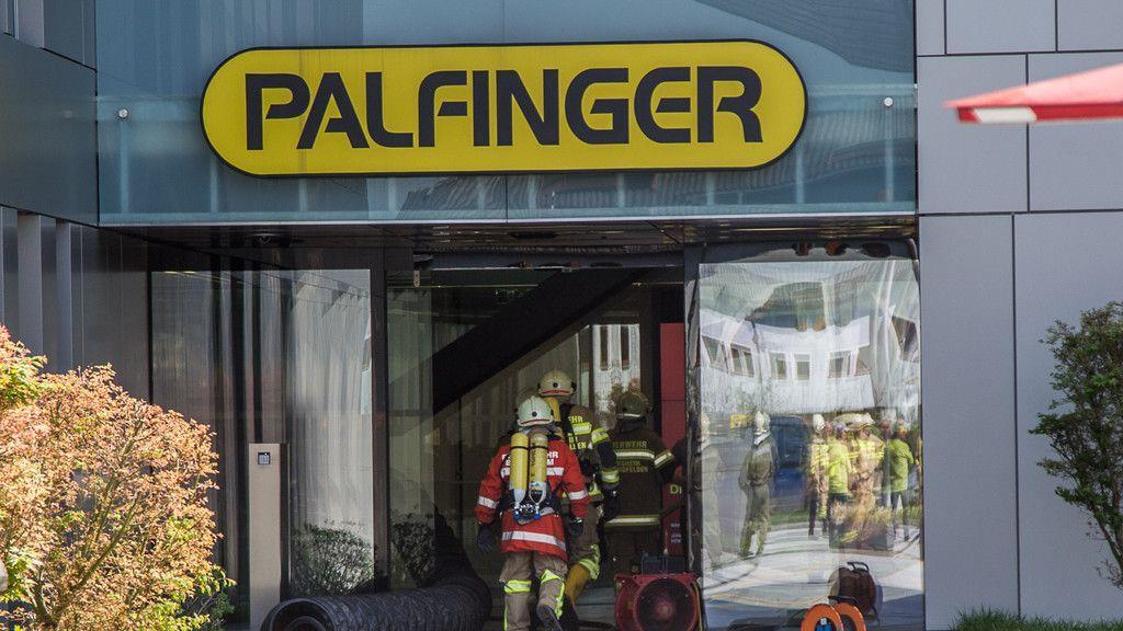 Kellerbrand bei Palfinger in Bergheim