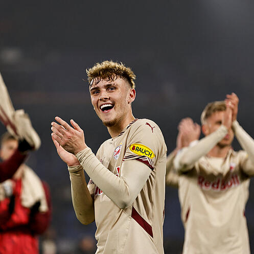 Bobby Clark vor Absprung aus Salzburg