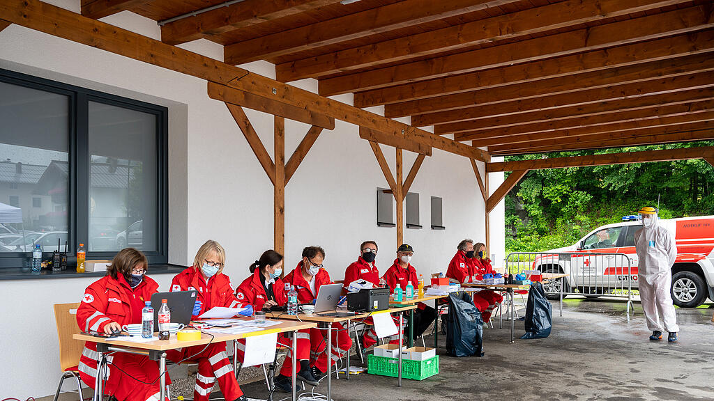 SB: Corona-Tests in St. Wolfgang, Salzkammergut