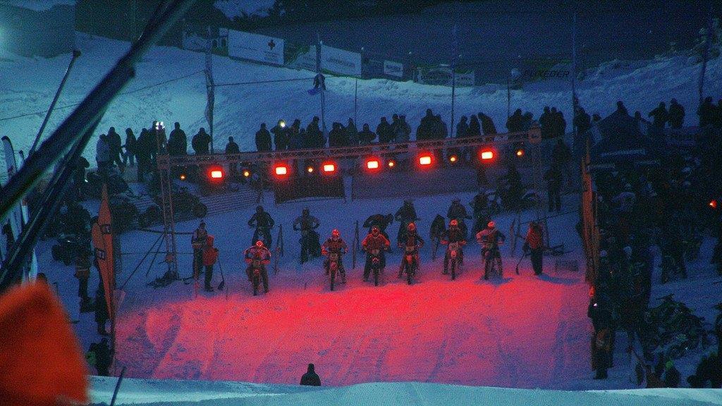 Snow Speedhill Race in Ried