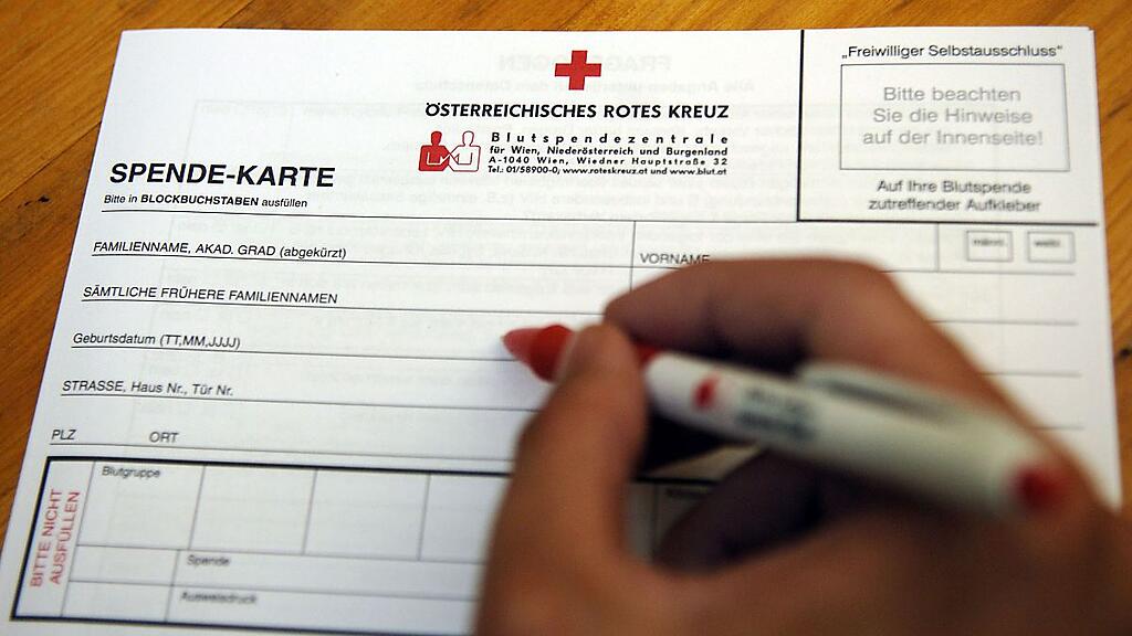 Blutspender füllte offenbar Fragebogen unvollständig aus