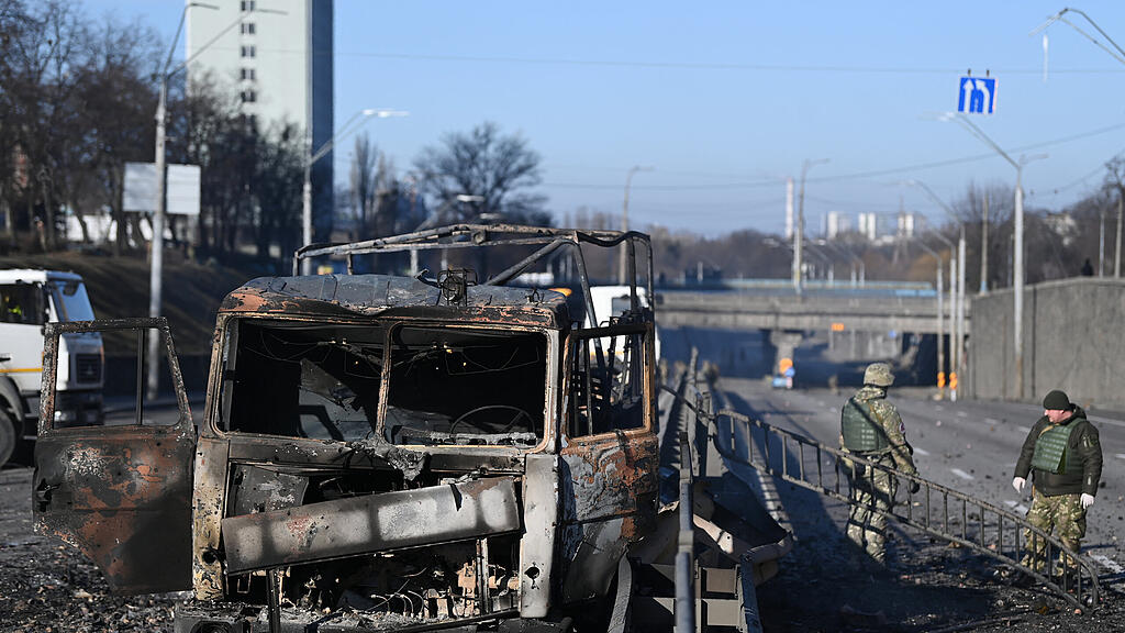 Ukrainische Soldaten in Kiew