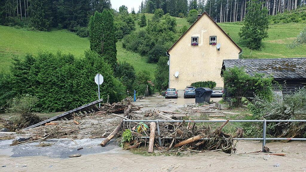 Regen in Obersteiermark: Zivilschutzalarm