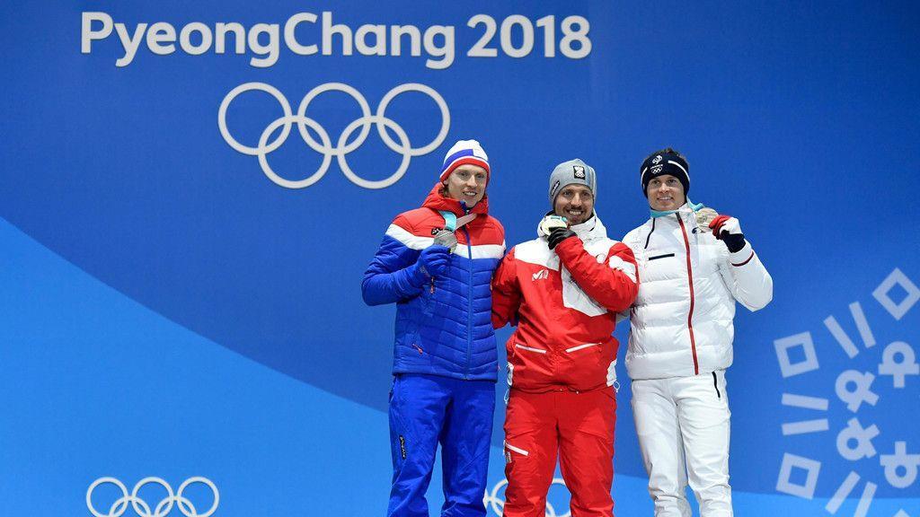 Zweites Olympia-Gold für Hirscher: Siegerehrung