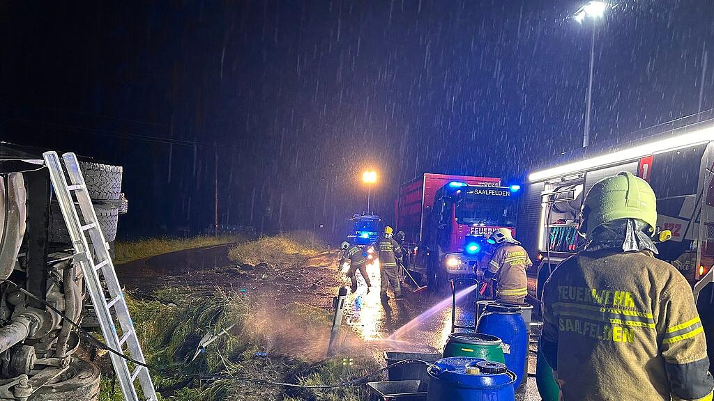 Lkw-Unfall in Saalfelden