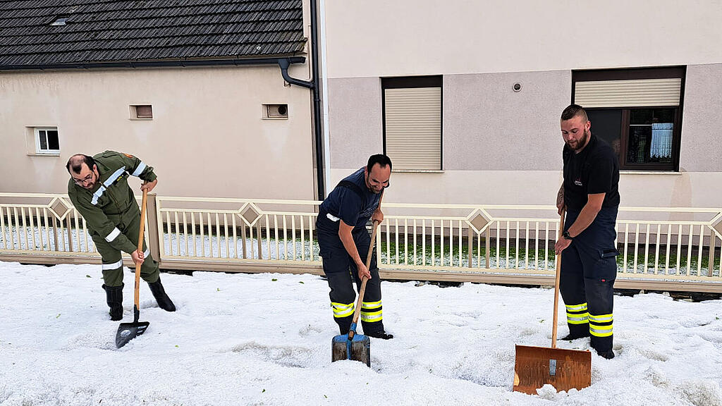 Schäden nach Hagel-Unwetter im Burgenland
