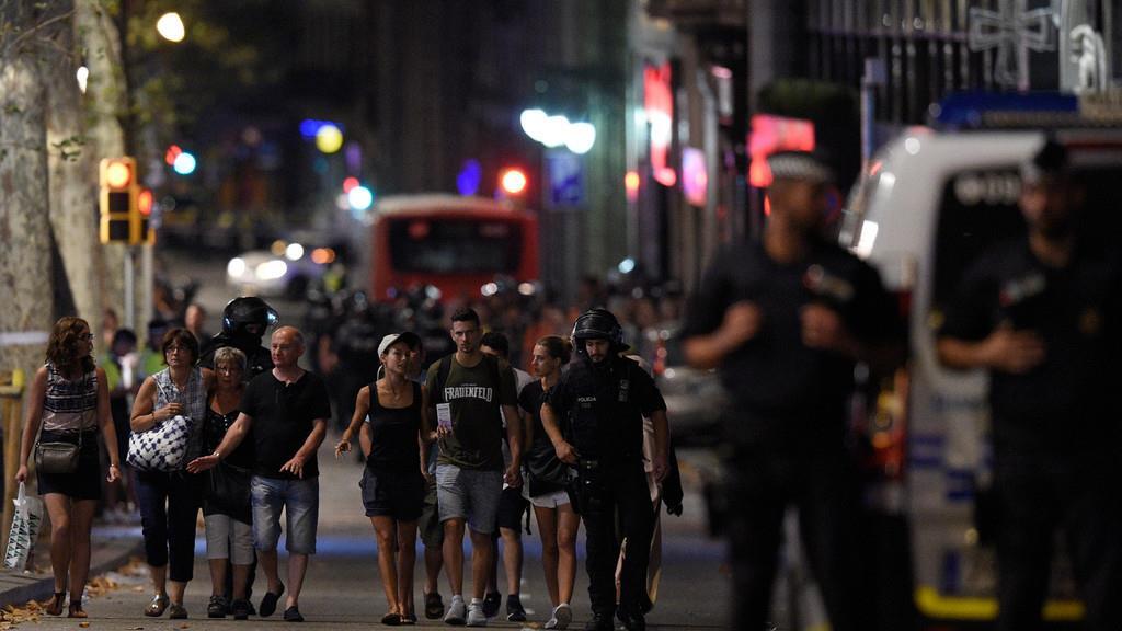 Terror in Barcelona: Bilder vom Abend