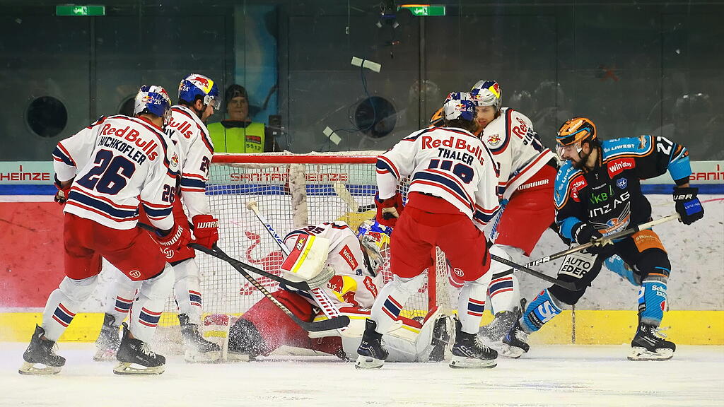 Eishockey: Red Bull Salzburg vs. Black Wings Linz