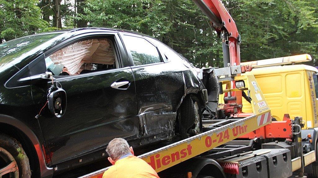 Bilder vom Horrorcrash in Hof