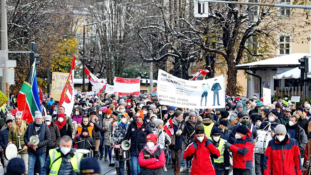 Corona-Demo in Salzburg