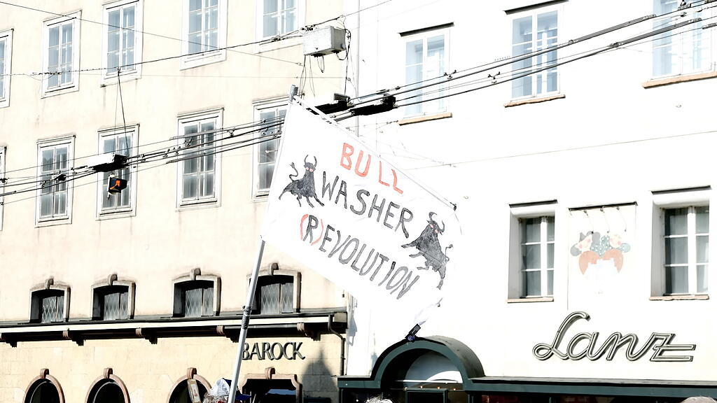 Corona-Demo Stadt Salzburg