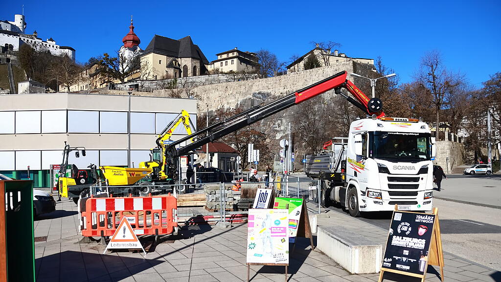 Salzburg AG erneuert Leitungen von Nonntal bis zum Franz-Rehrl-Platz
