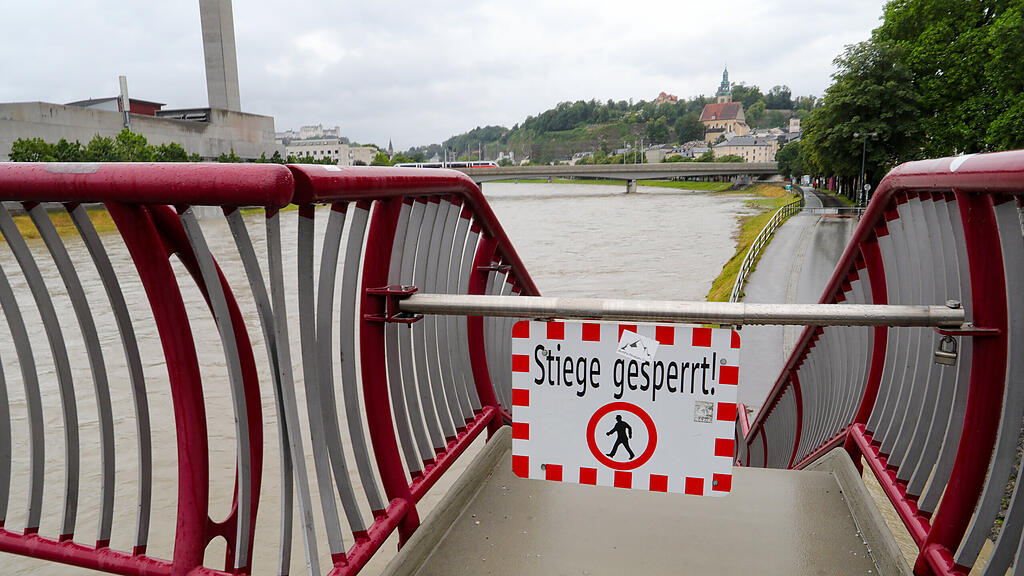 Radunterführungen entlang der Salzach gesperrt