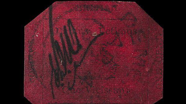 Ein-Cent-Magenta aus dem 19. Jahrhundert