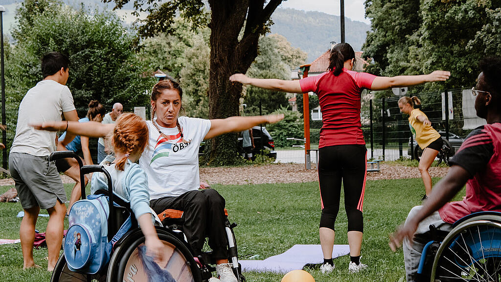 Bewegt im Park, Inklusives Training, Sportunion
