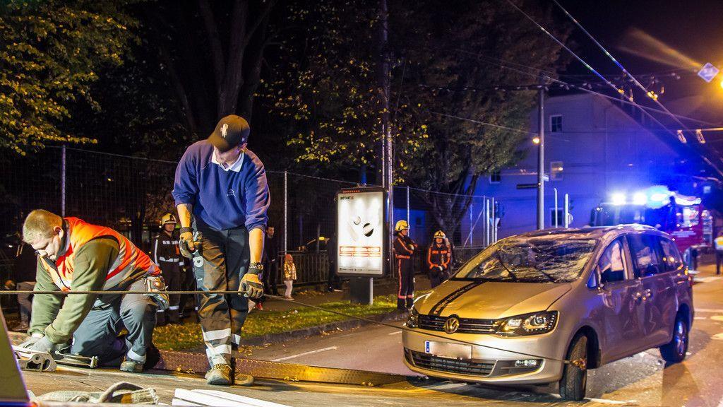 Pkw-Überschlag in der Stadt Salzburg