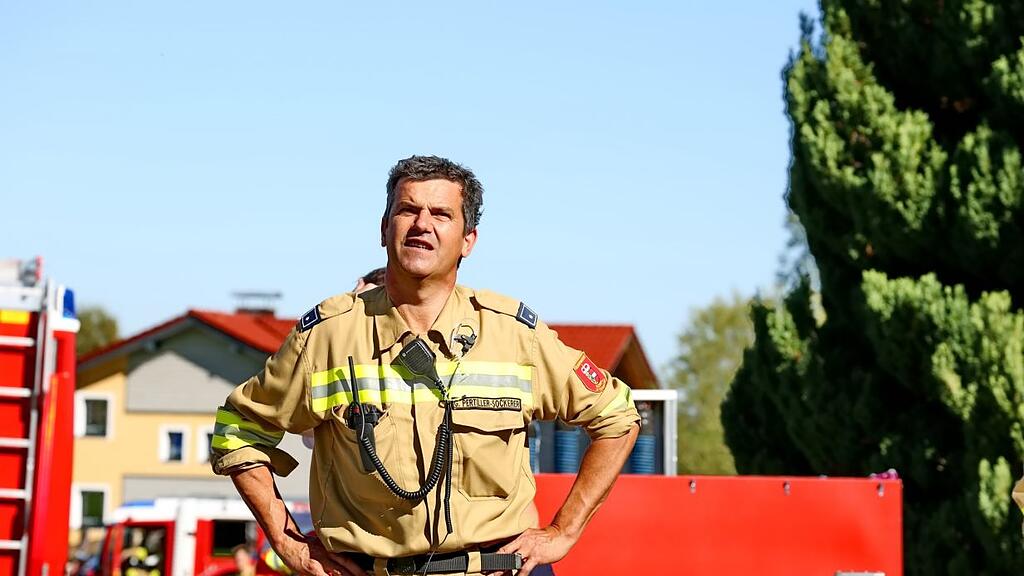 Waldbrand-Übung in Koppl und am Nockstein