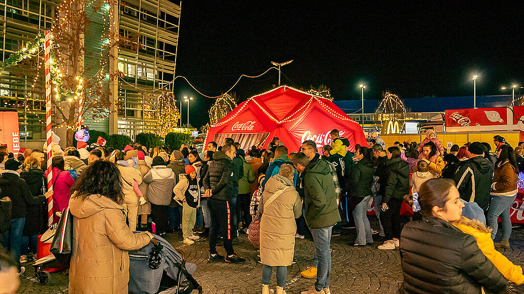 Coca-Cola Weihnachtstruck beim EUROPARK