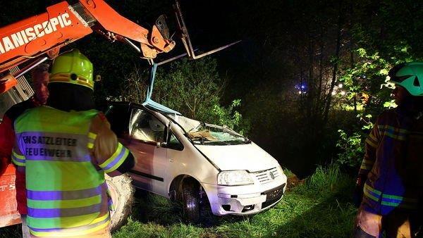 Bilder der Unfallstelle in Nußdorf