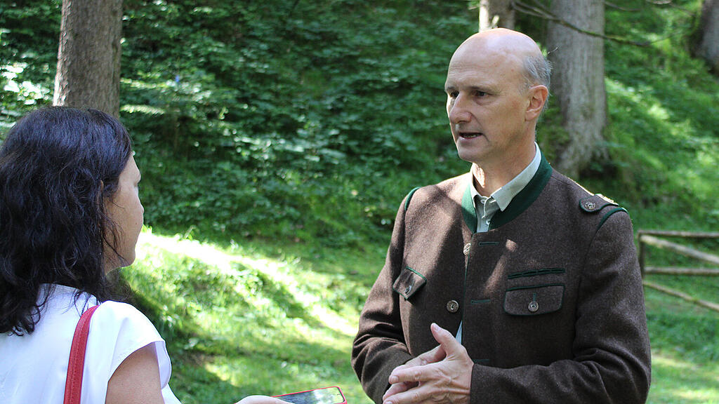 Hubert Stock im Wald