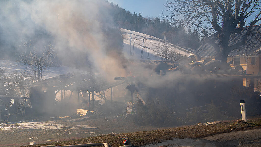 Hühnerstall, Faistenau, Brand, Flammen,