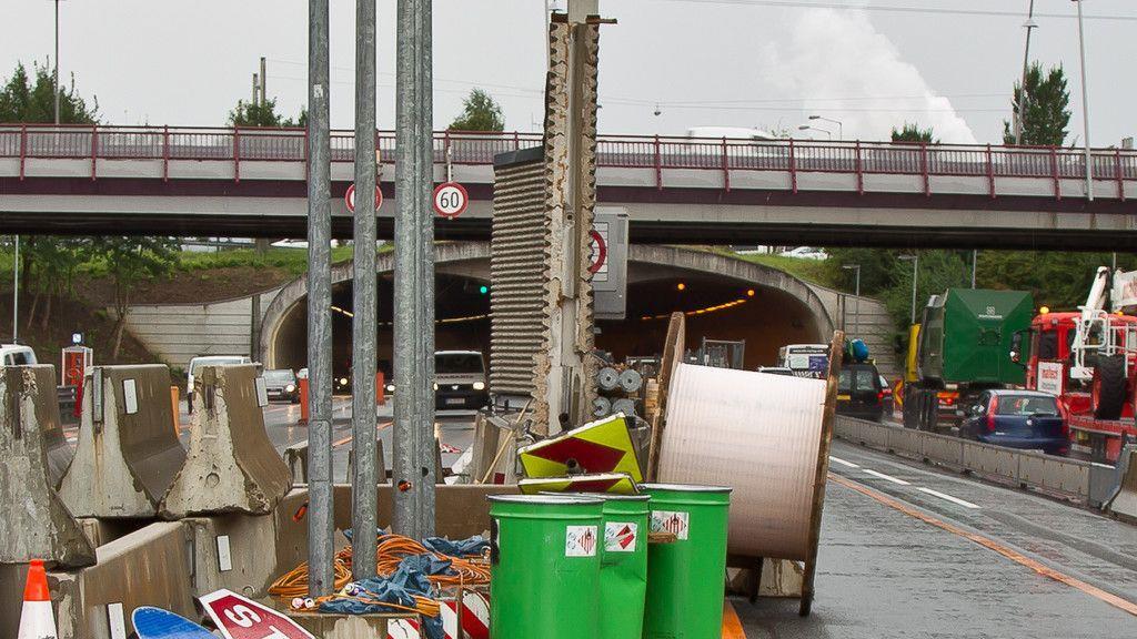Lieferinger Tunnel: Erste Röhre saniert