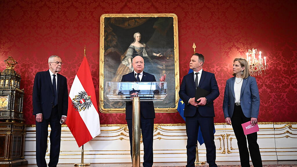 Stocker, Babler, Meinl-Reisinger, Van der Bellen