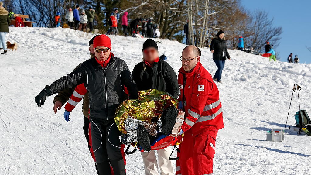 Rodelunfall am Gaisberg