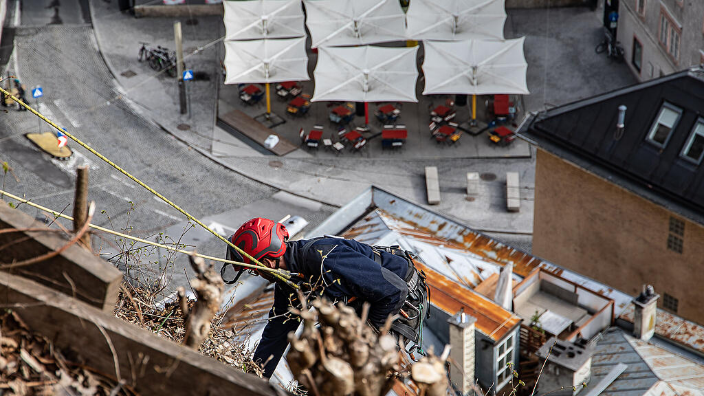 Bergputzer in Salzburg im Einsatz