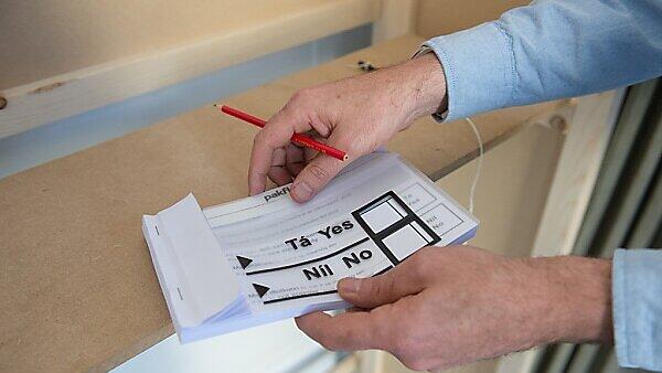 Die Mehrheit dürfte mit "Ja" gestimmt haben