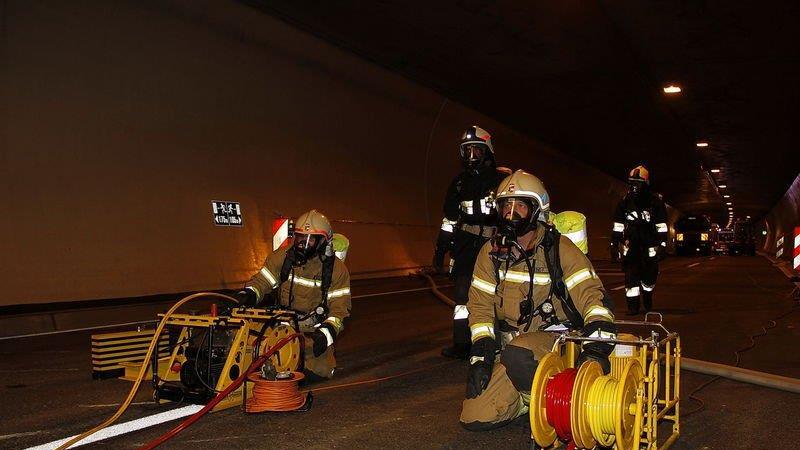 Großübung im Katschbergtunnel