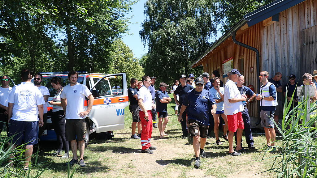 Suche nach vermissten Schwimmer im Irrsee